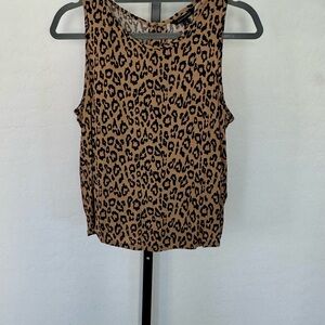 Banana Republic Leopard Print Sleeveless Top